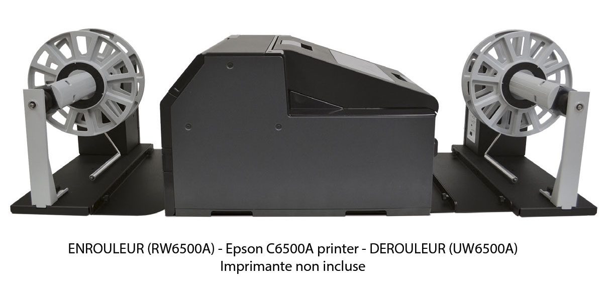Dérouleur et enrouleur d'étiquettes pour Epson C6500A