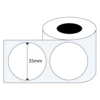 Rouleau d'étiquettes adhésives rond diamètre 35mm